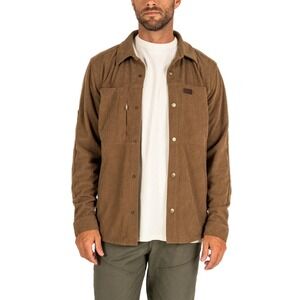 New Marsh Wear Men's Delano Cord Shacket in Malt Ball